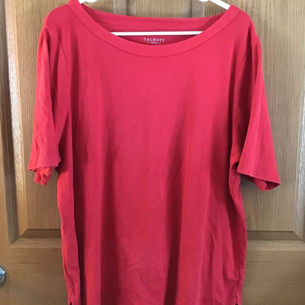 Talbot's Red Casual Top